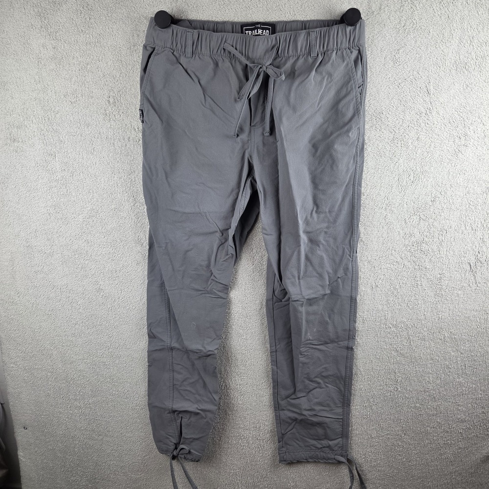 Coalatree Trailhead Adventure Pants Mens Large Slim Gray Ripstop Stretch Outdoor